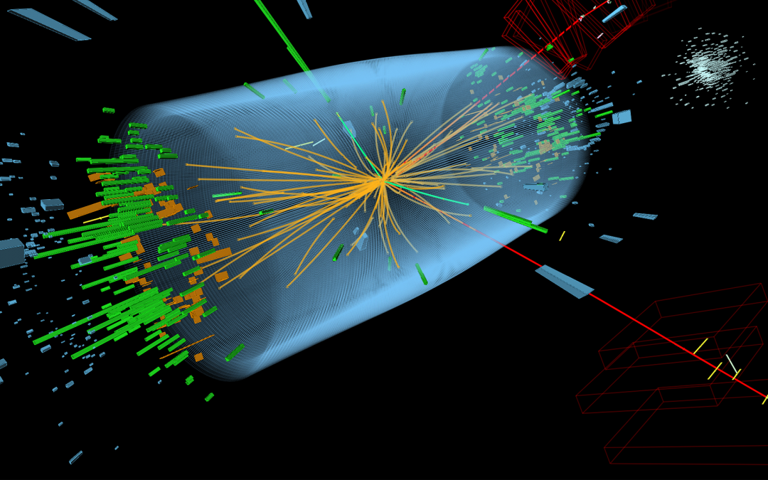 Collisione con Bosone di Higgs nell'esperimento CMS